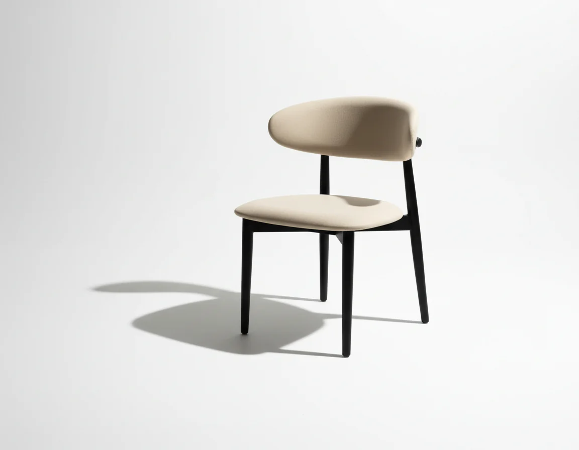 Minimal Curve Dining Chair - Image 6