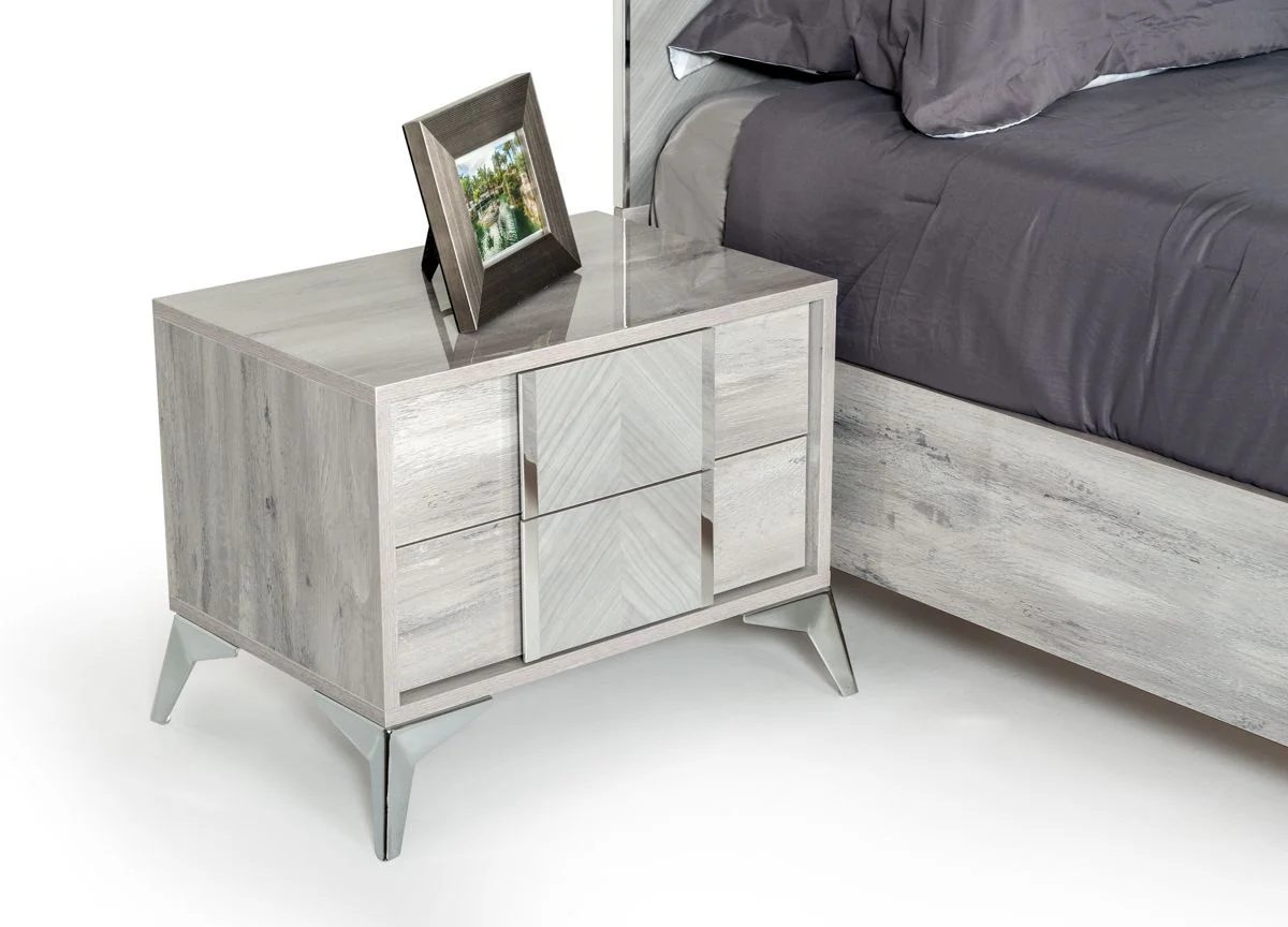Mirage Grey Nightstand - Image 4