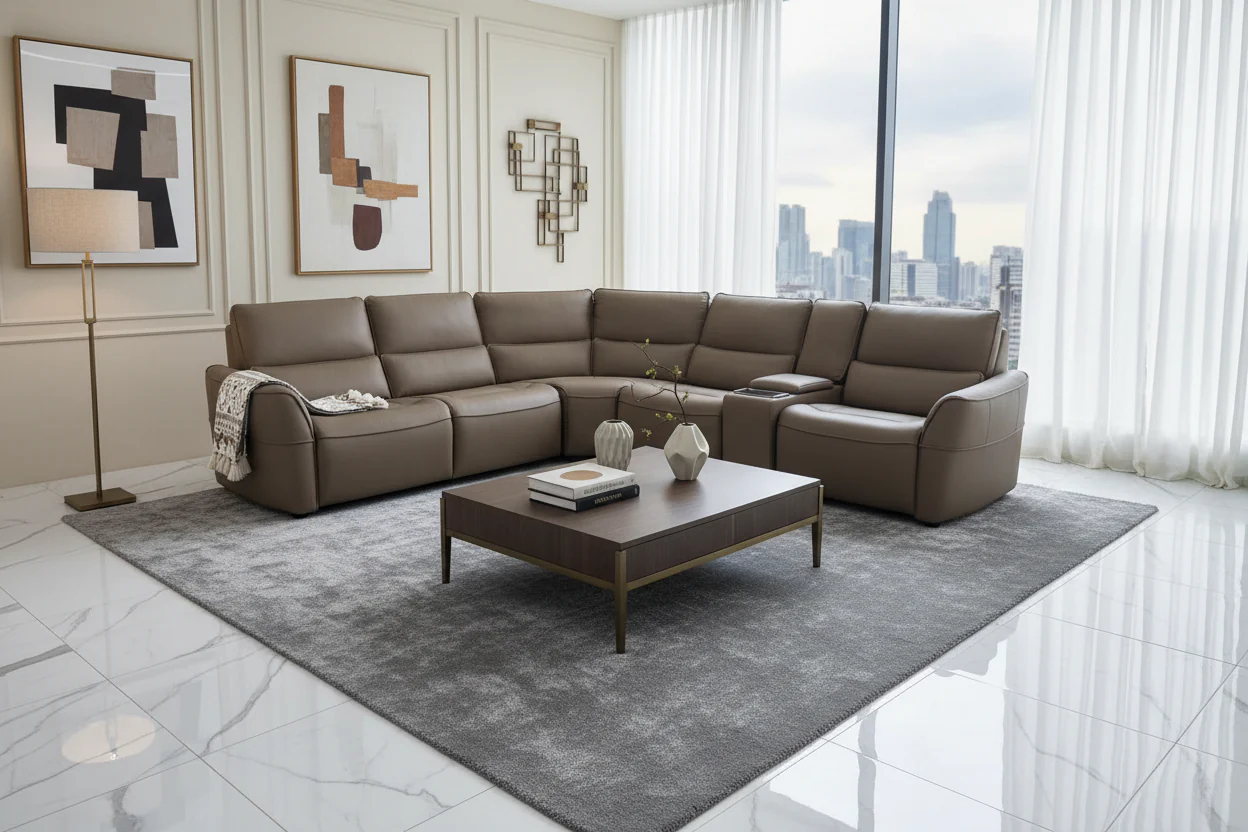 Mocha Recliner Sectional - Image 2