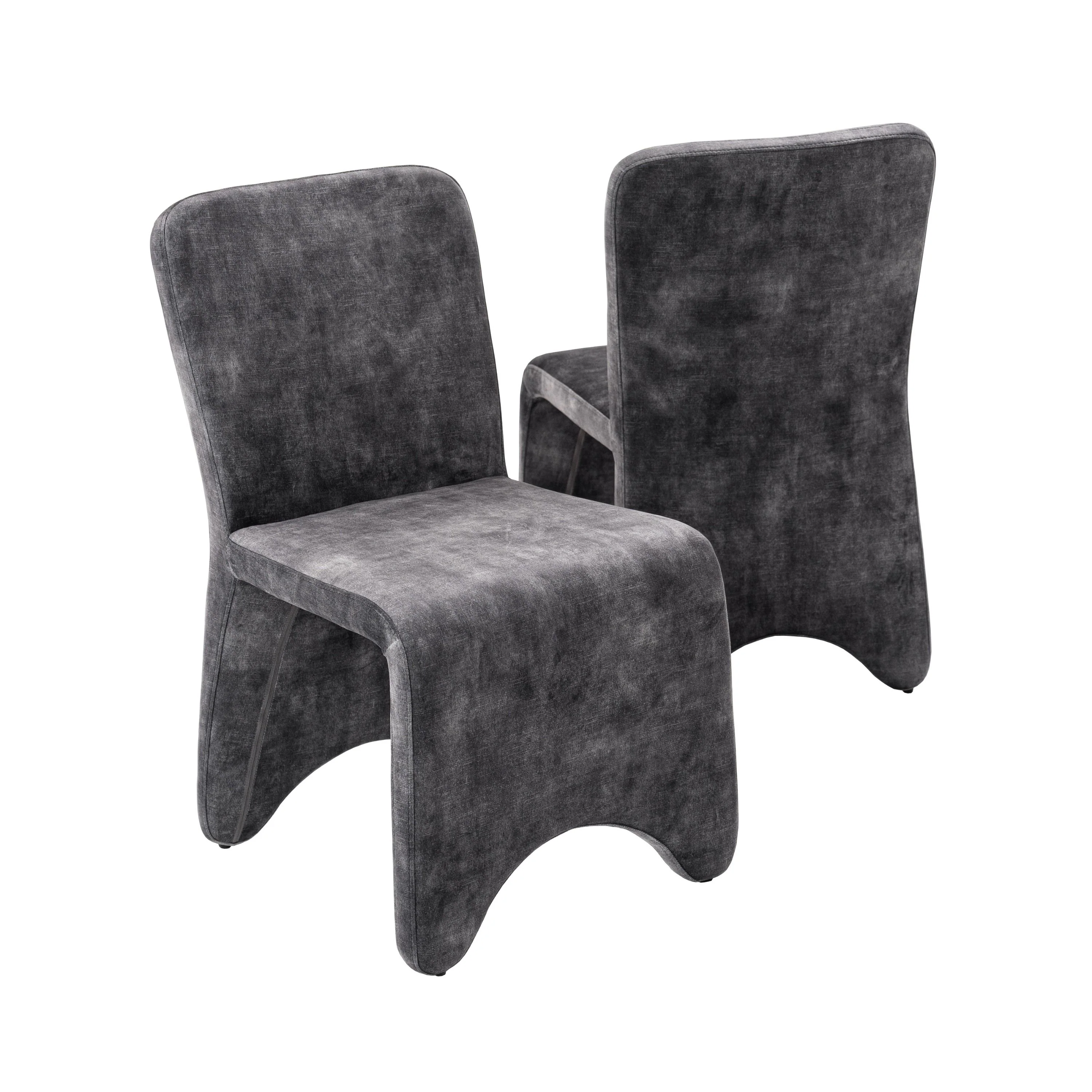 Mod Wave Velvet Dining Chair - Image 12