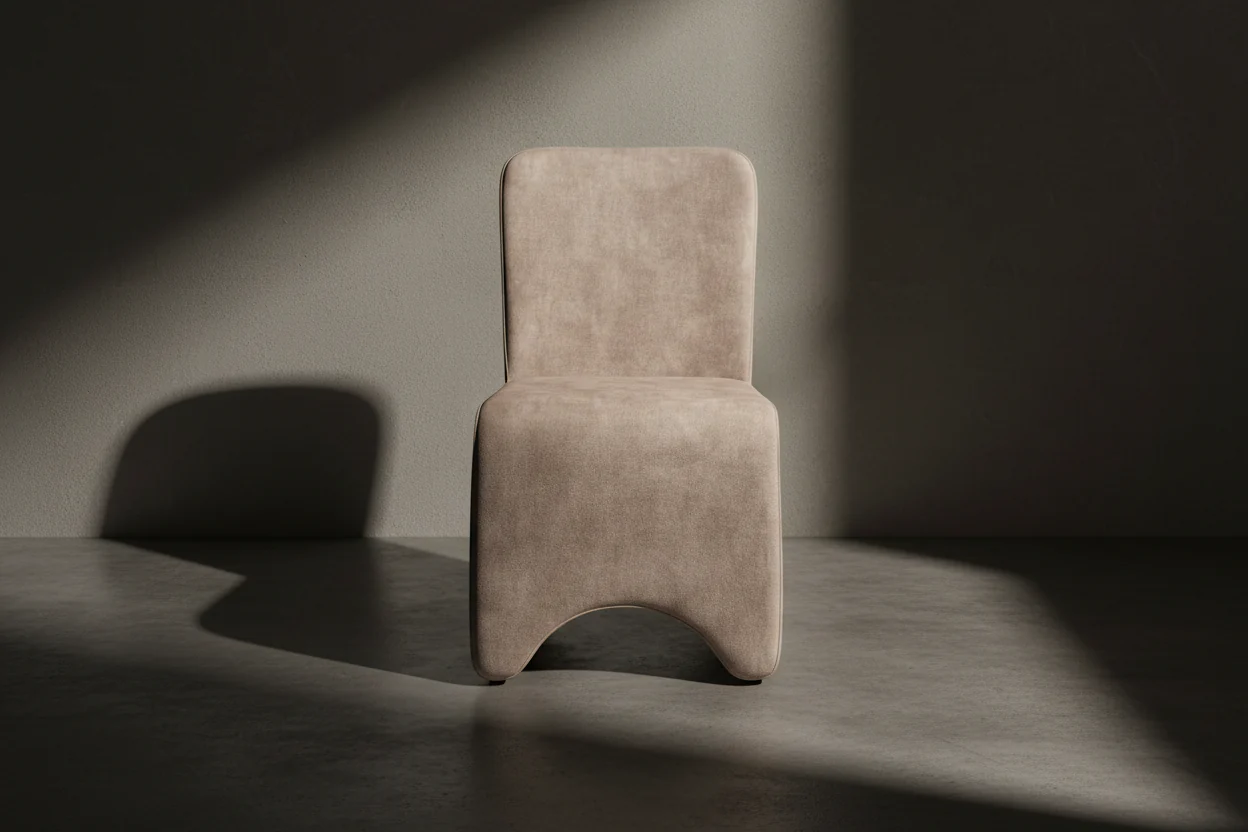 Mod Wave Velvet Dining Chair - Image 2