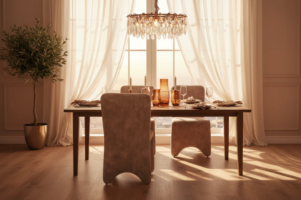 Mod Wave Velvet Dining Chair - Image 4