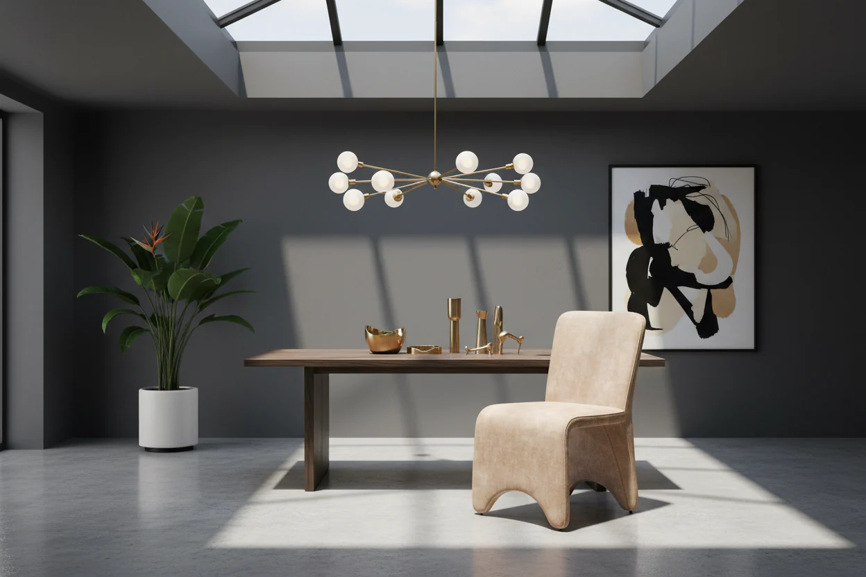 Mod Wave Velvet Dining Chair - Image 7