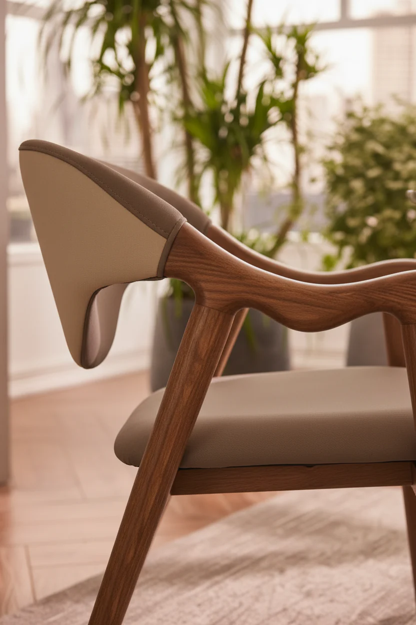Modern Curve Dining Chair - Image 11