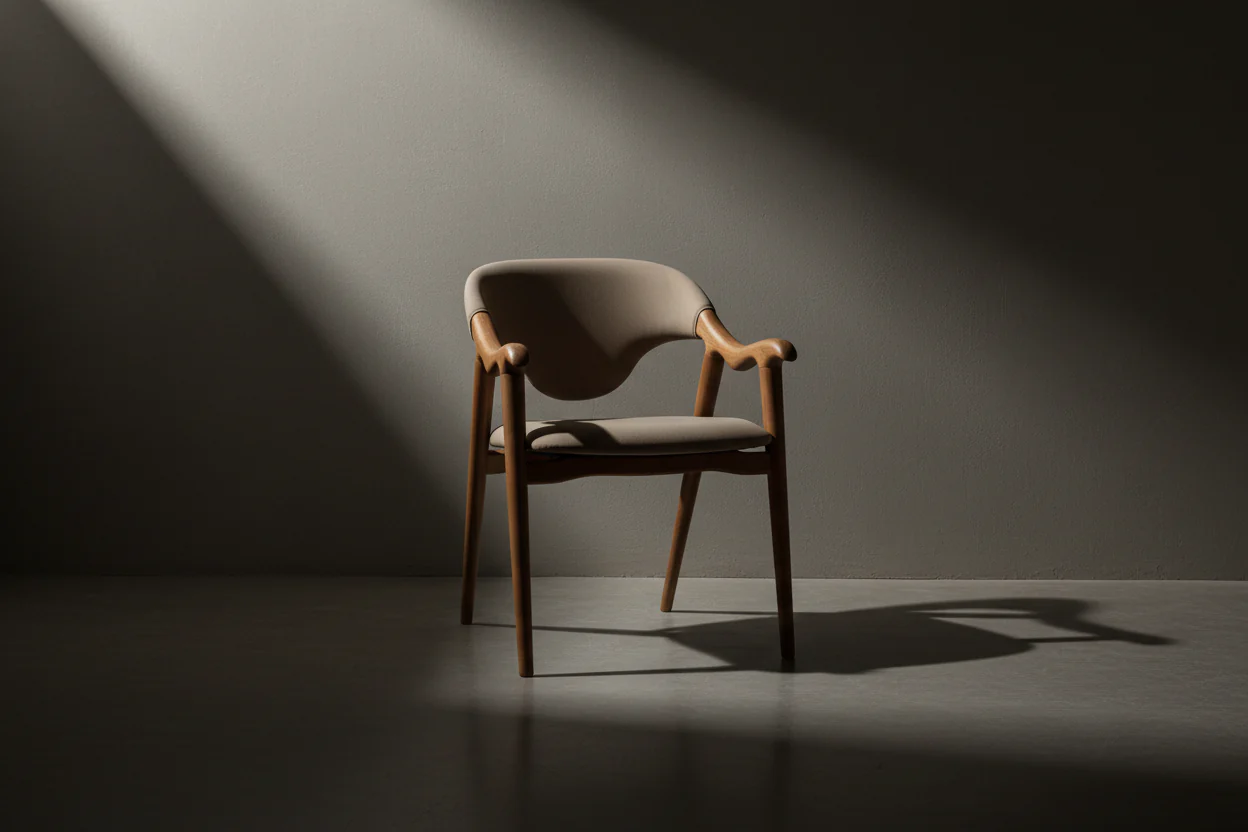 Modern Curve Dining Chair - Image 2