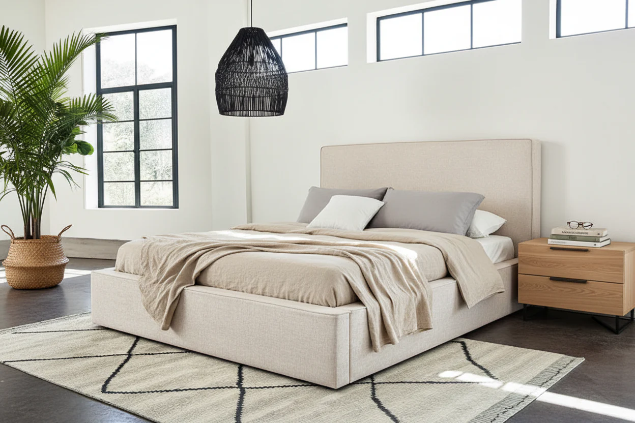 Modern Low-Profile Platform Bed - Image 7