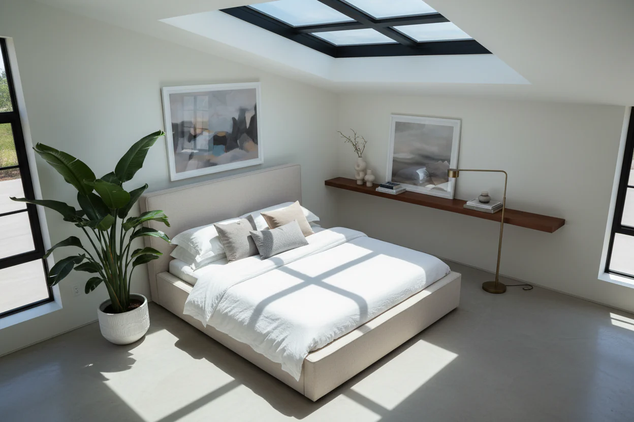 Modern Low-Profile Platform Bed - Image 8