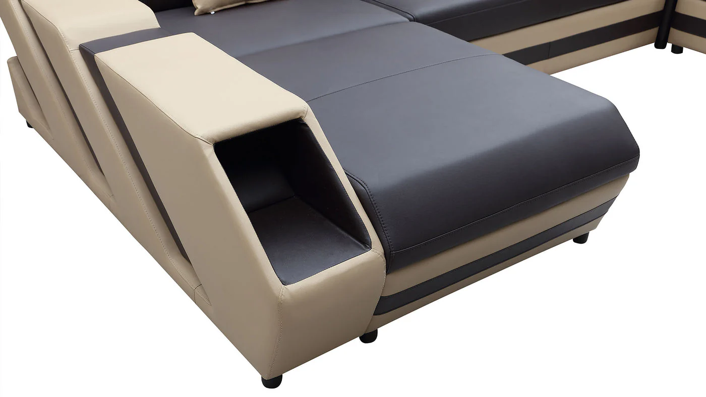 Aero Leather LED Sectional - Image 10