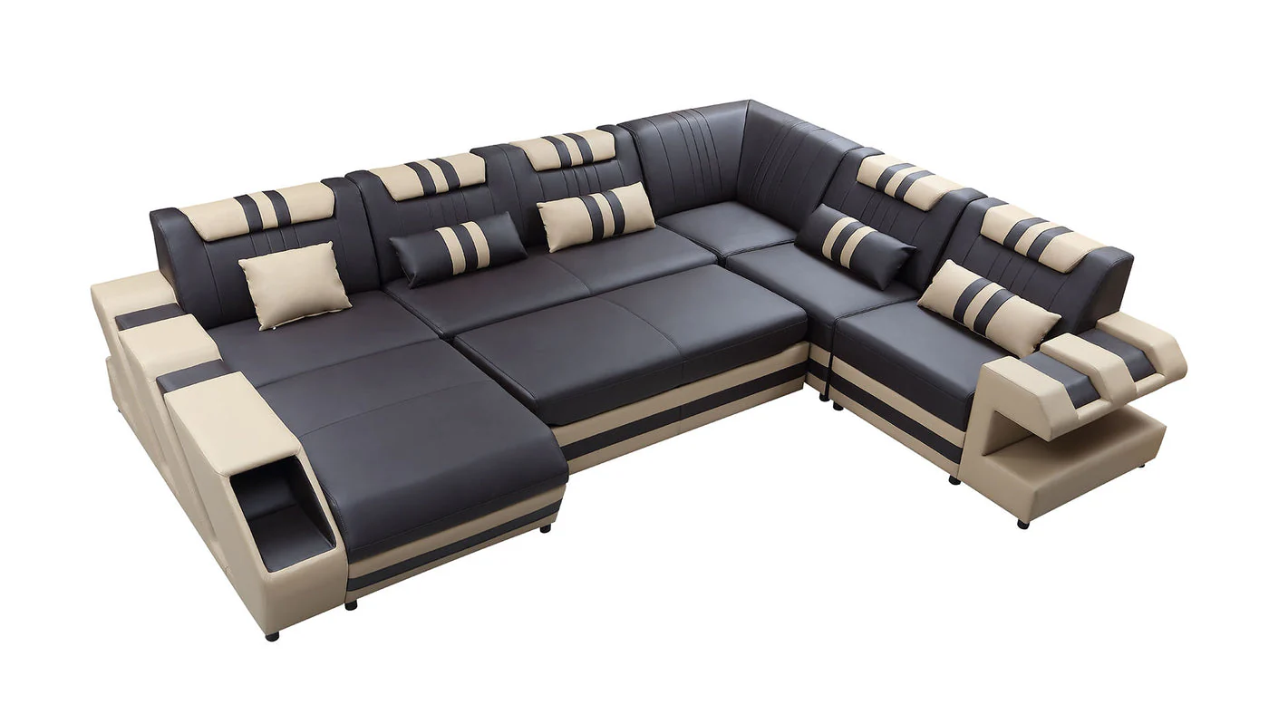 Aero Leather LED Sectional - Image 14