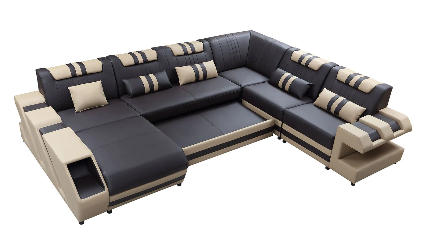 Aero Leather LED Sectional - Image 15