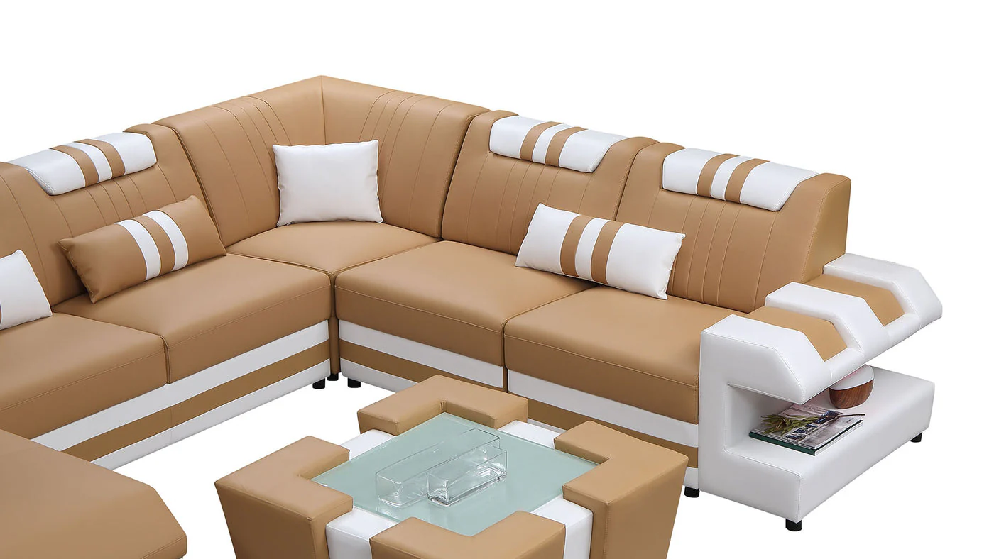 Aero Leather LED Sectional - Image 17