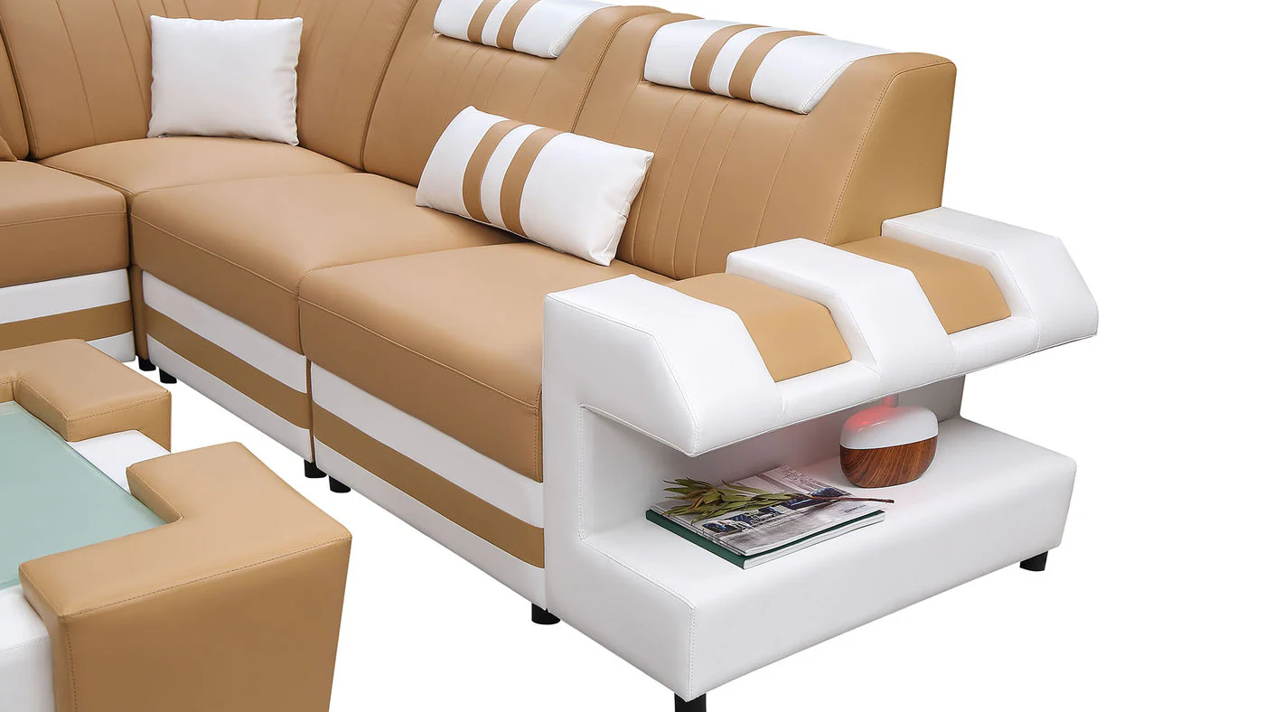 Aero Leather LED Sectional - Image 18