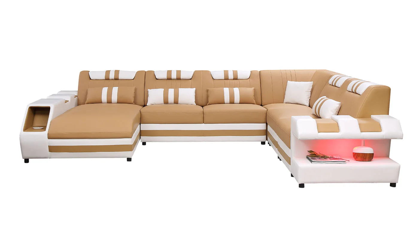 Aero Leather LED Sectional - Image 20