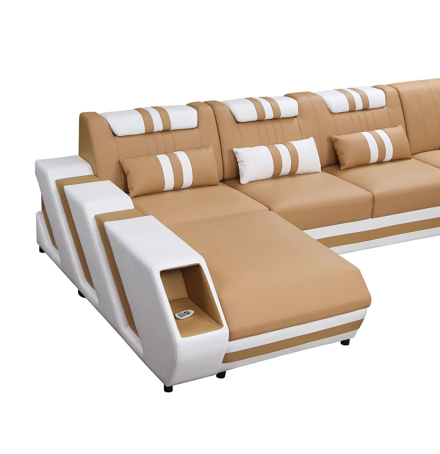 Aero Leather LED Sectional - Image 23