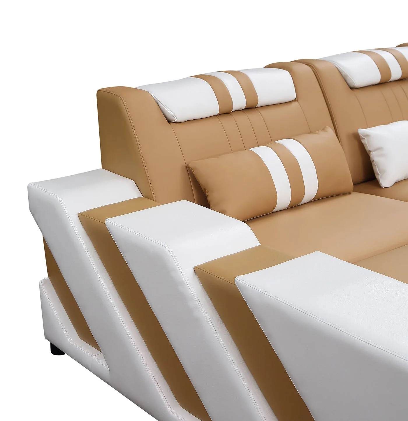 Aero Leather LED Sectional - Image 24