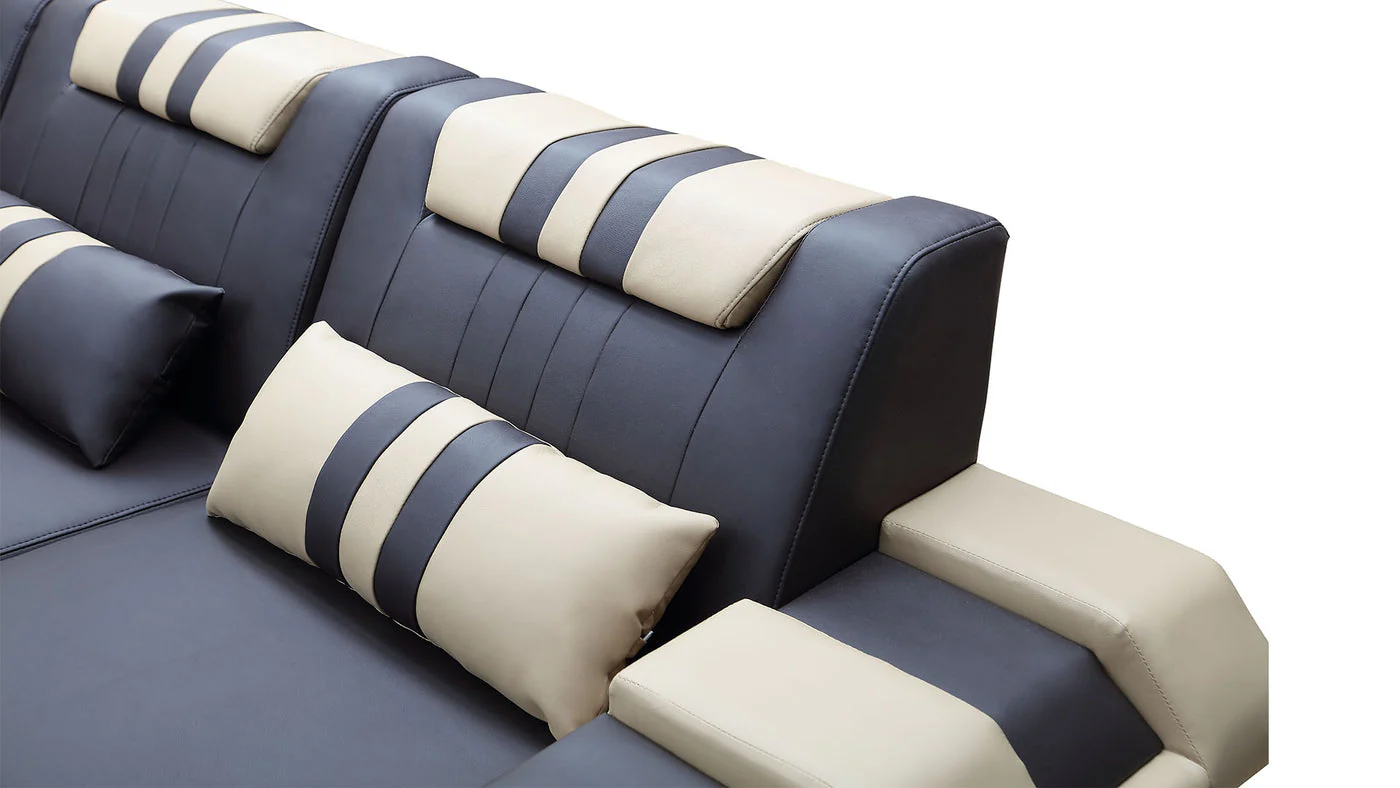 Aero Leather LED Sectional - Image 34
