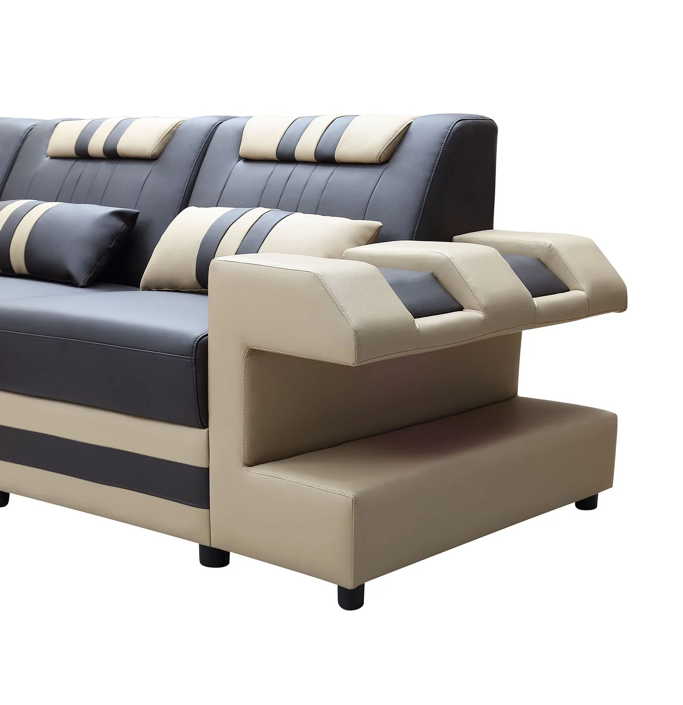 Aero Leather LED Sectional - Image 8