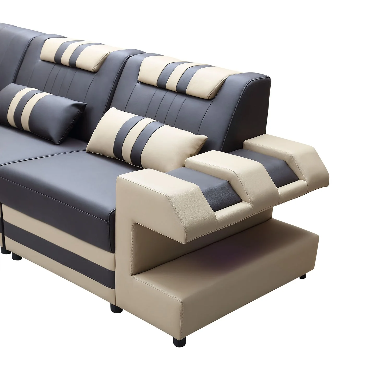 Aero Leather LED Sectional - Image 9