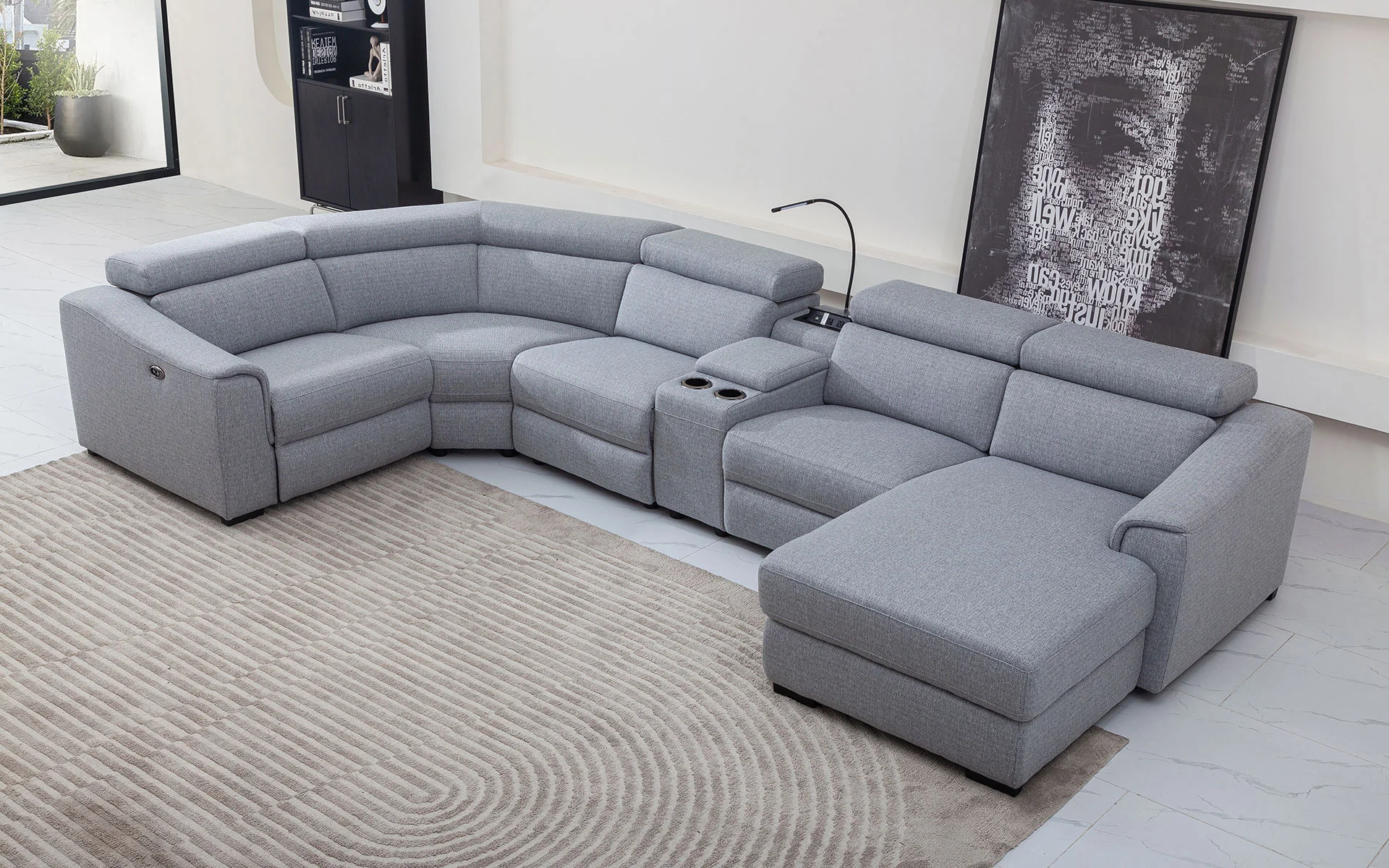 Vittoria Modern Motion Reclining Sectional - Image 15