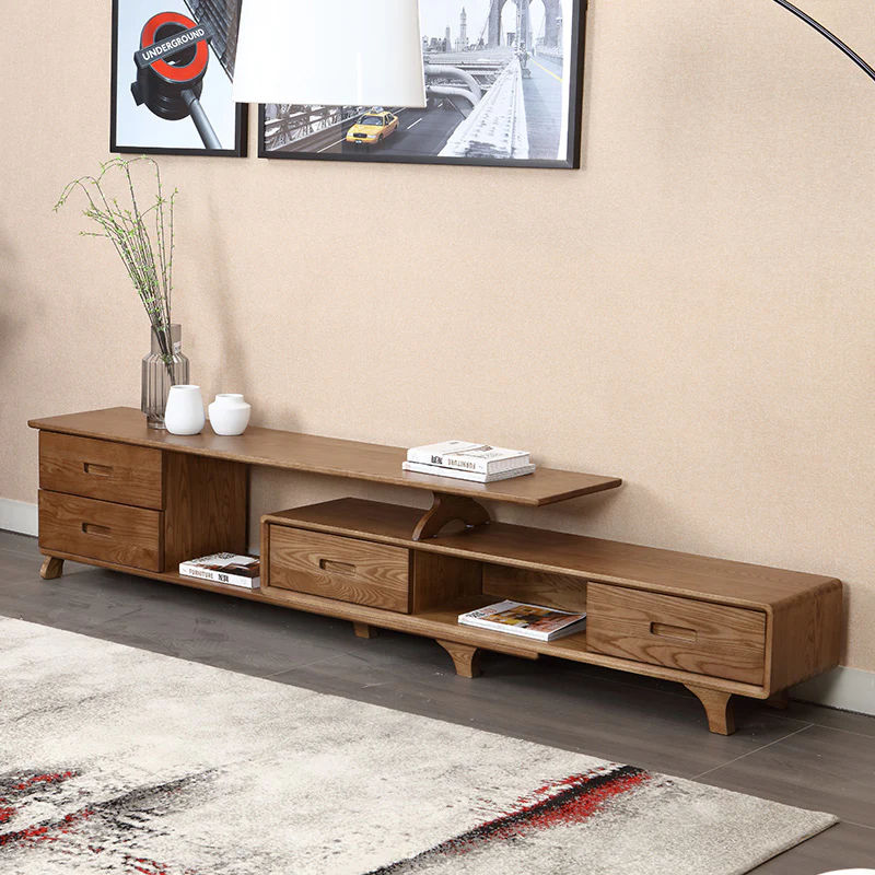 Modern Oak TV Stand - Image 2