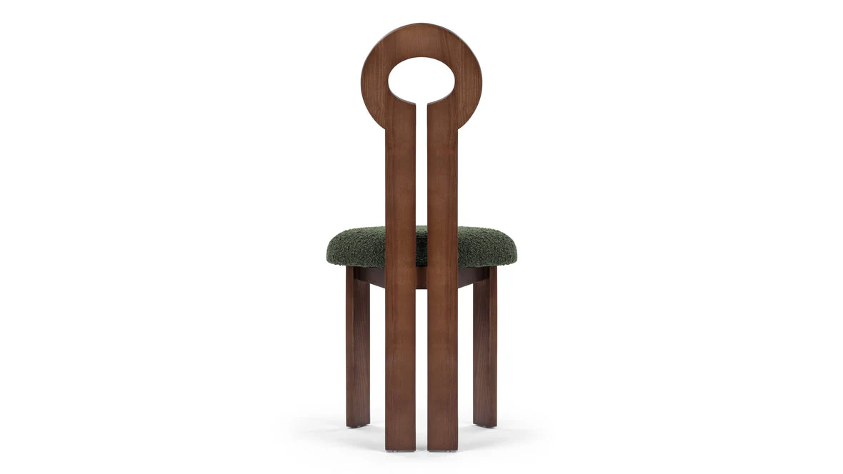 Modern Sculpted Back Dining Chair - Image 5