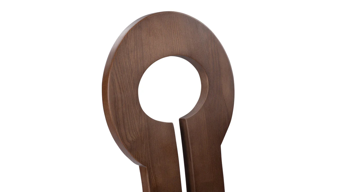 Modern Sculpted Back Dining Chair - Image 7