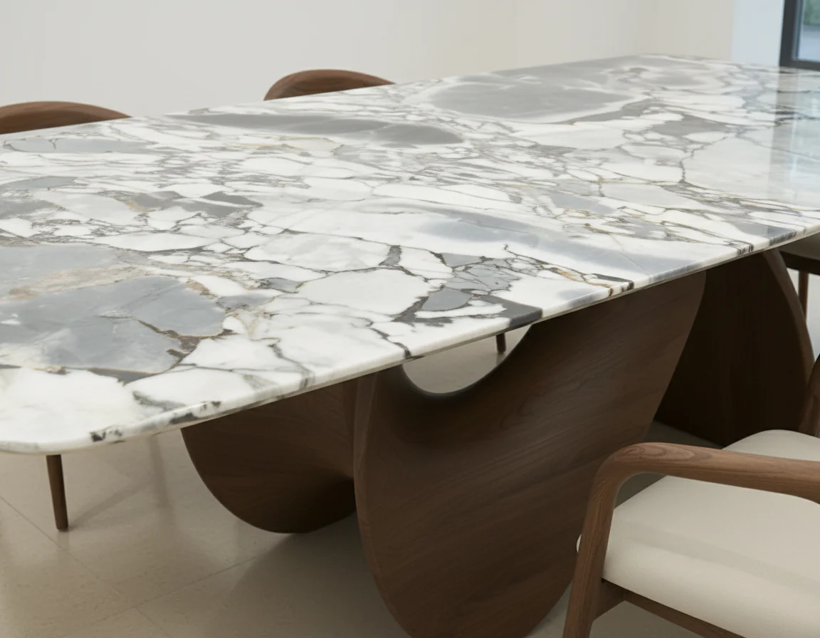 Koi Marble Dining Table - Image 12