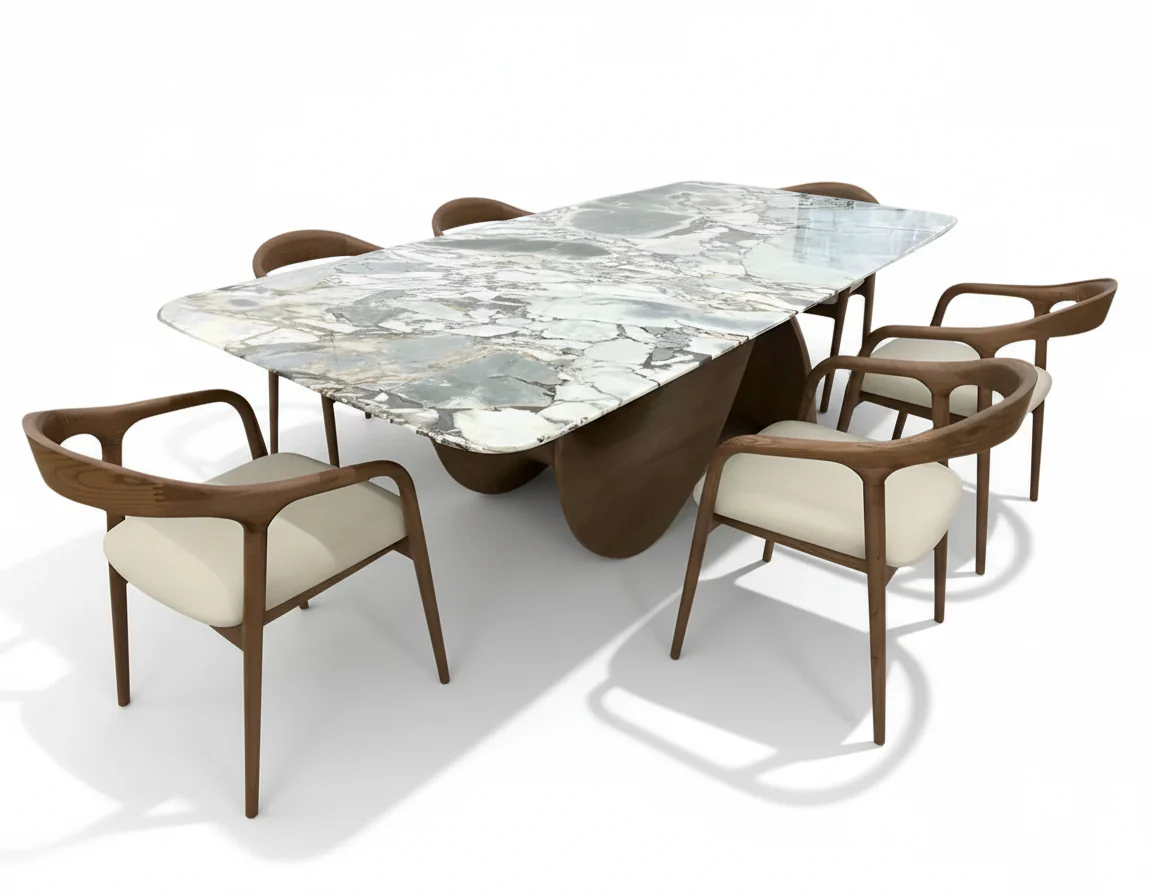 Koi Marble Dining Table - Image 2