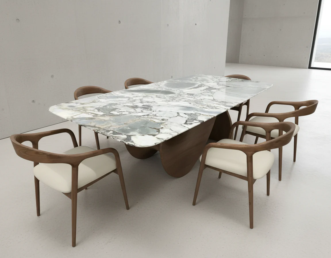 Koi Marble Dining Table - Image 5