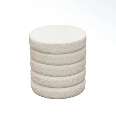 Modern Textured Pouf Ottoman