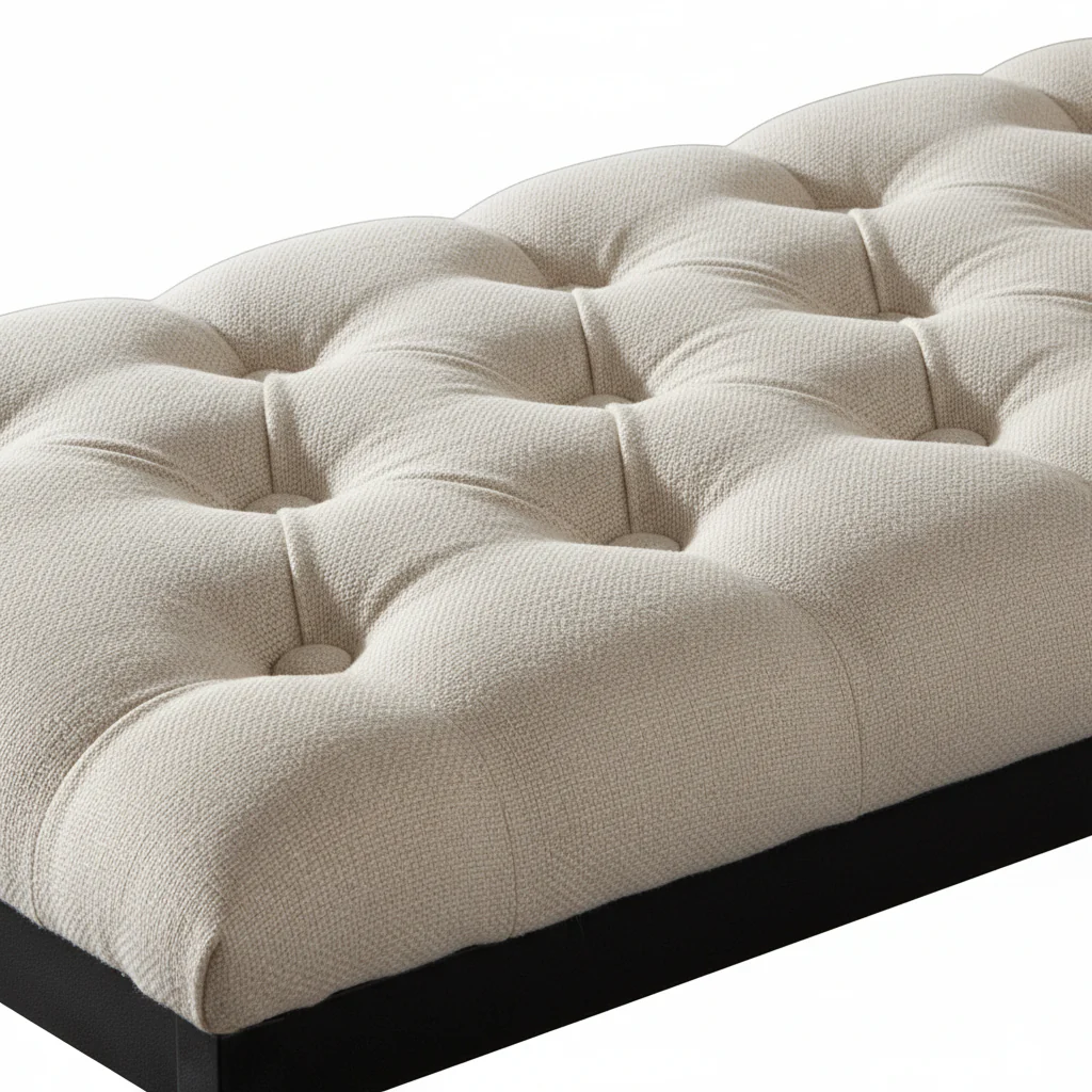 Modern Tufted Ottoman - Image 10