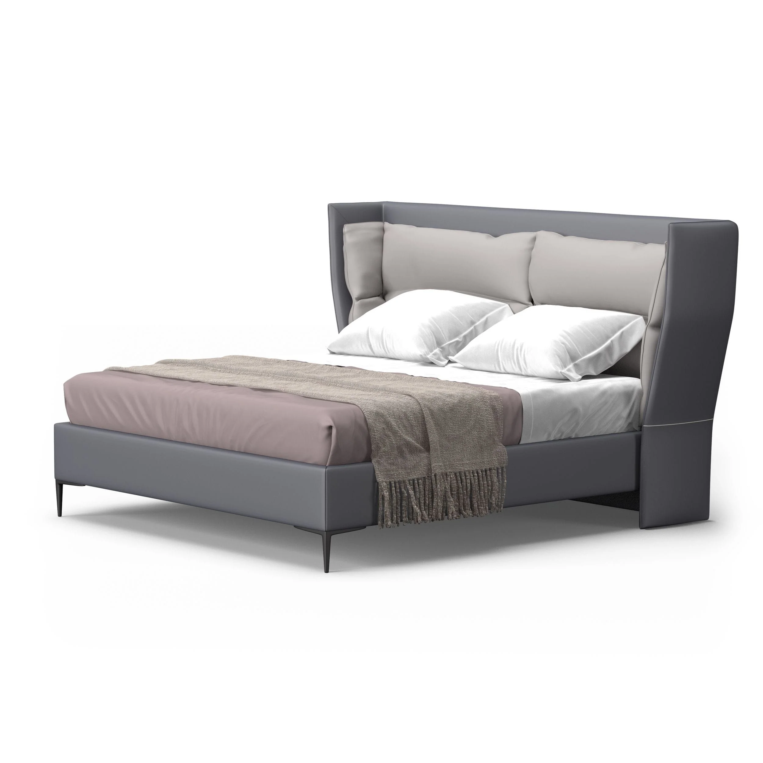 Modern Wingback Elegance Bedroom Set - Image 5