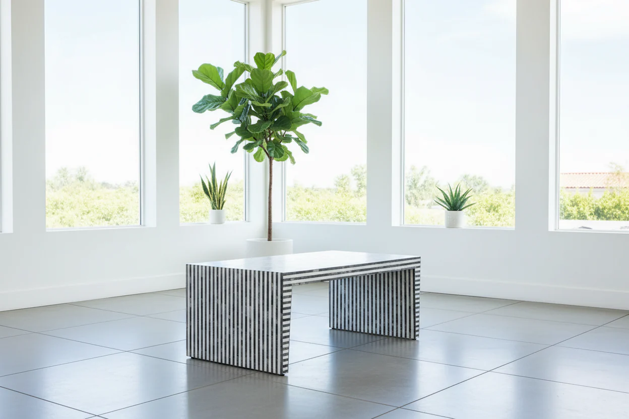 Monochrome Mosaic Coffee Table - Image 5