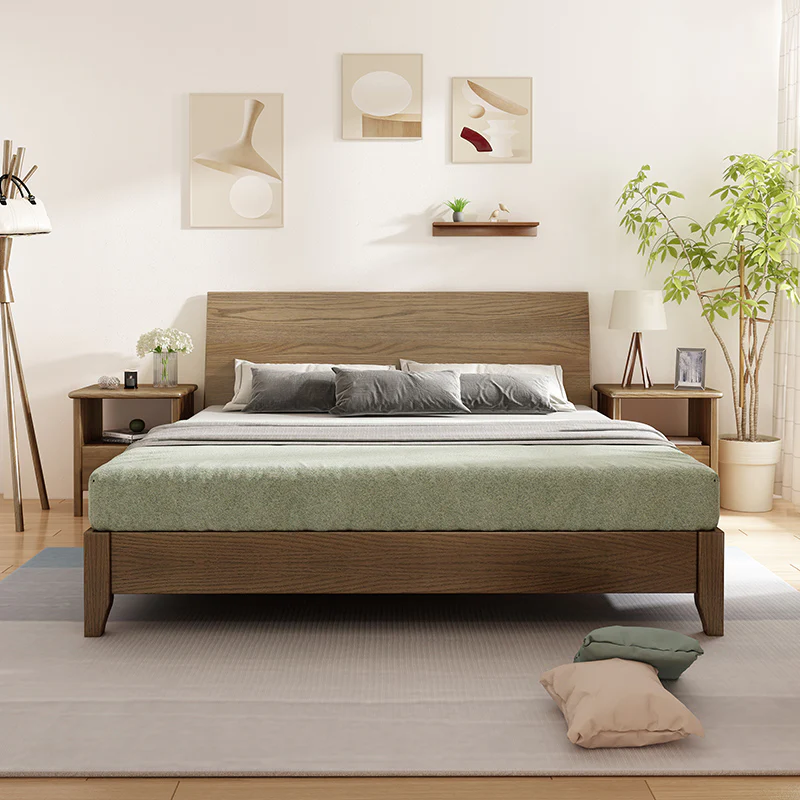Natural Harmony Wooden Bed - Image 4