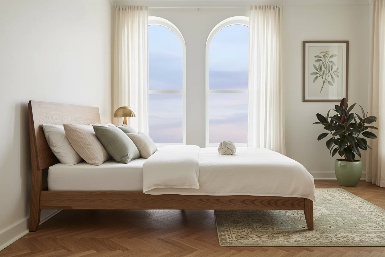 Natural Harmony Wooden Bed - Image 7