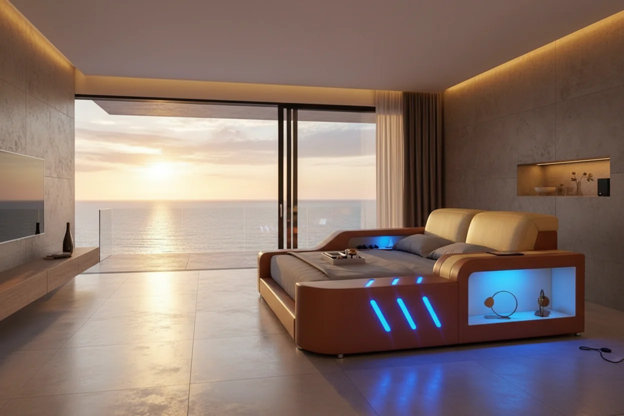 Fusion Smart LED Platform Bed - Image 3