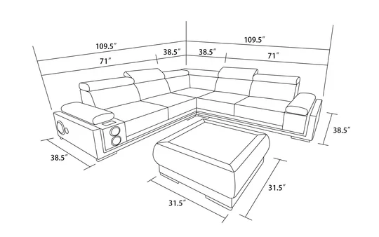 NeoGlow Smart Sectional Sofa - Image 11