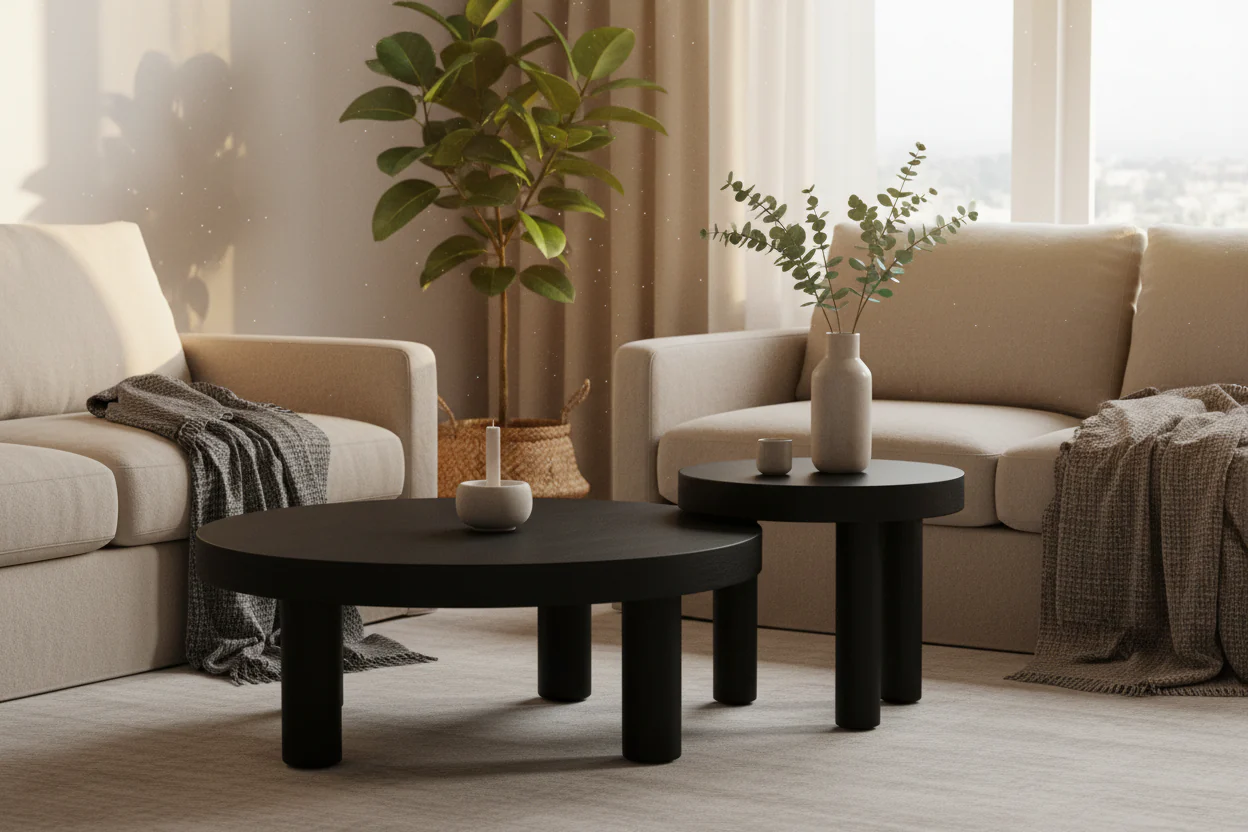 Nero Modern Coffee Table and Side Table Set - Image 13