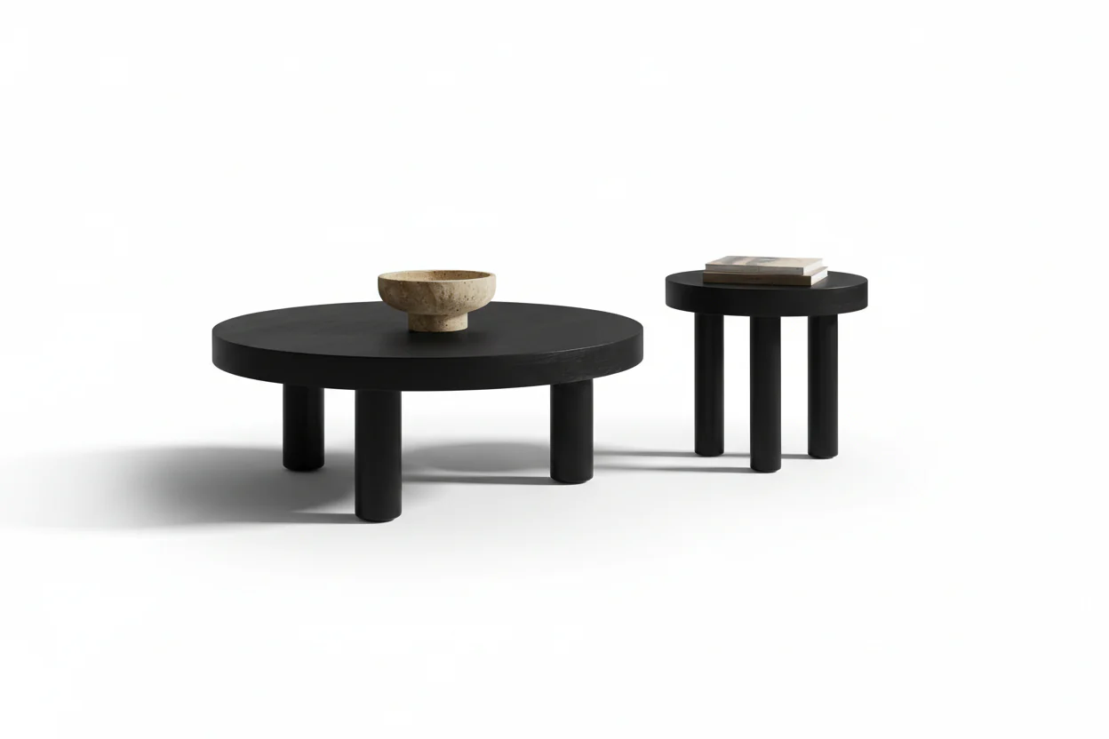 Nero Modern Coffee Table and Side Table Set - Image 20