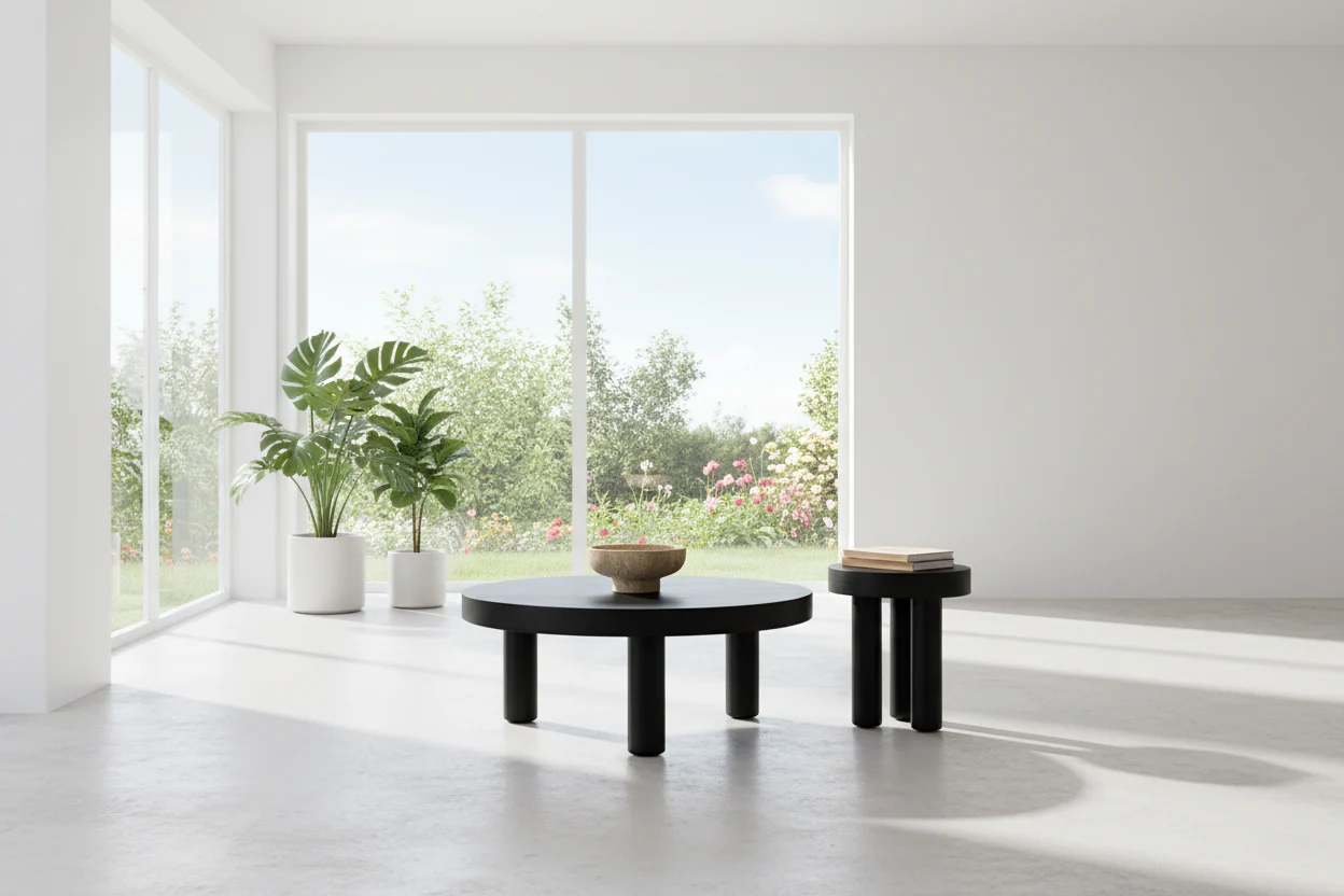 Nero Modern Coffee Table and Side Table Set - Image 3
