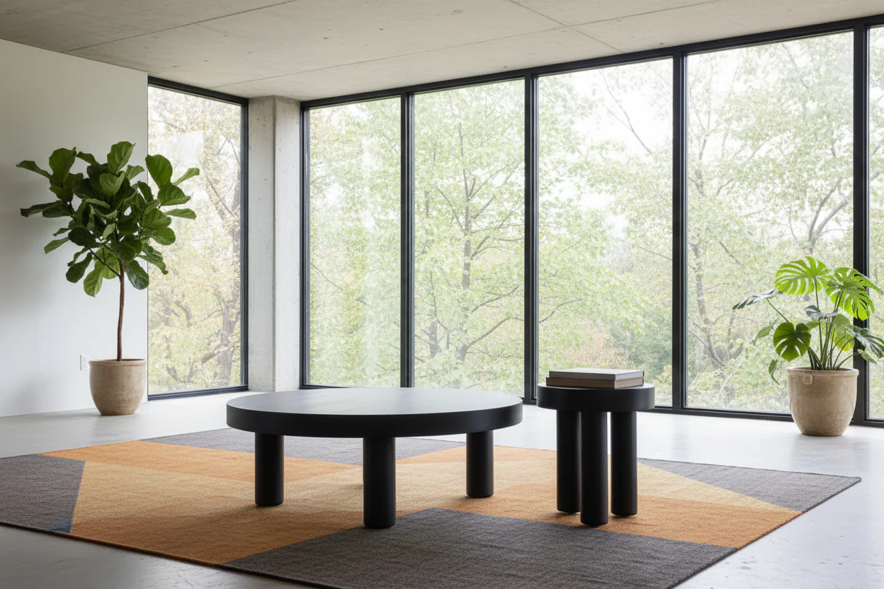 Nero Modern Coffee Table and Side Table Set - Image 4