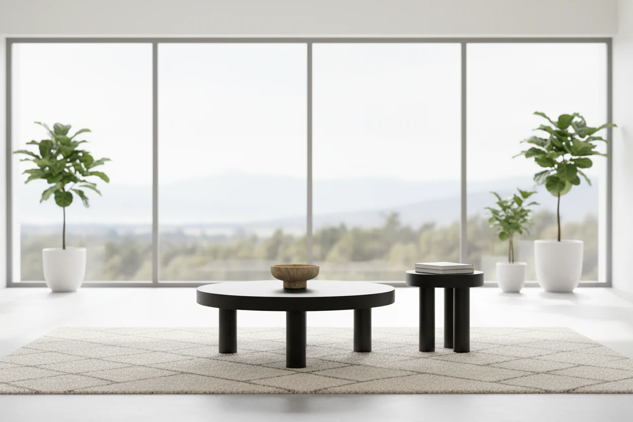 Nero Modern Coffee Table and Side Table Set - Image 5