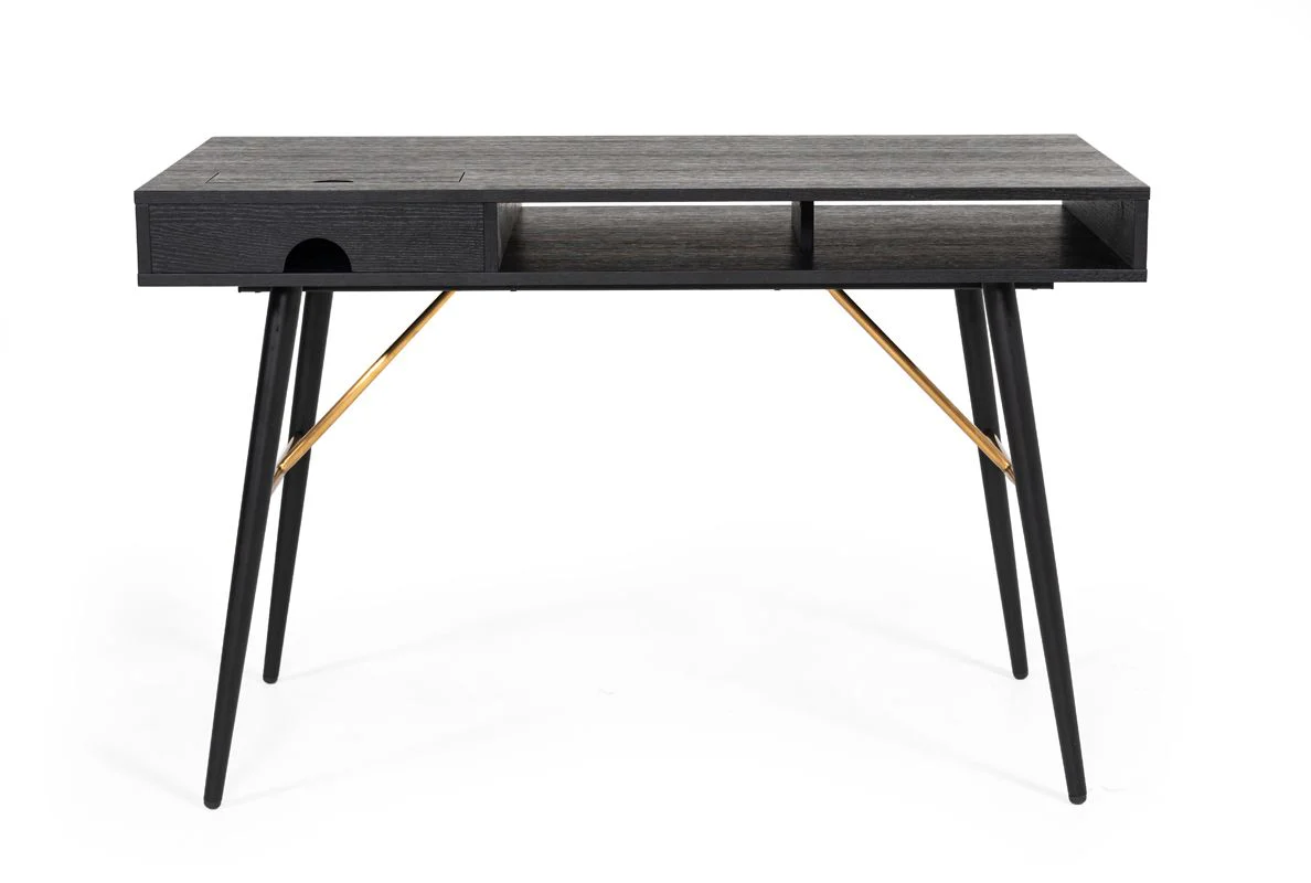 Noir Modern Oak Office Desk - Image 3