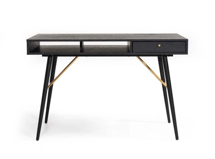 Noir Modern Oak Office Desk - Image 5