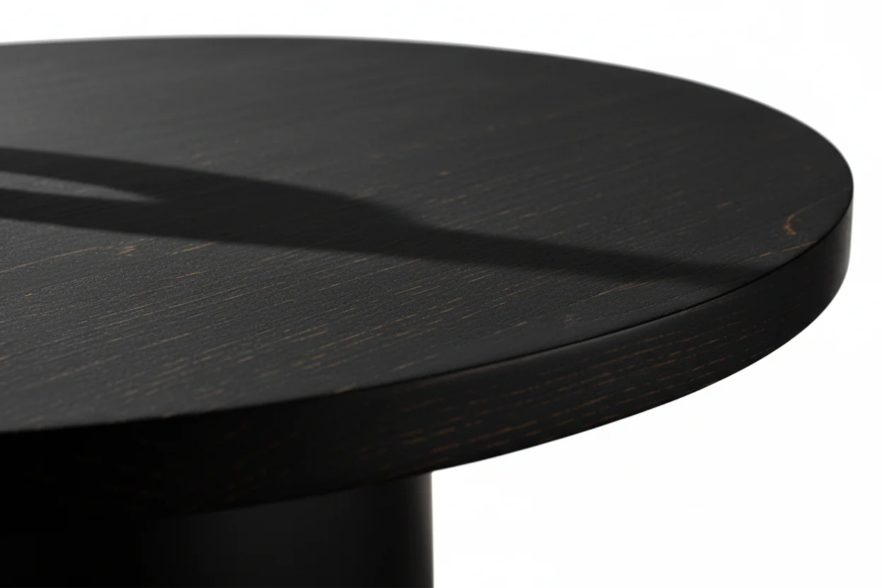 Noir Round Pedestal Dining Table - Image 13