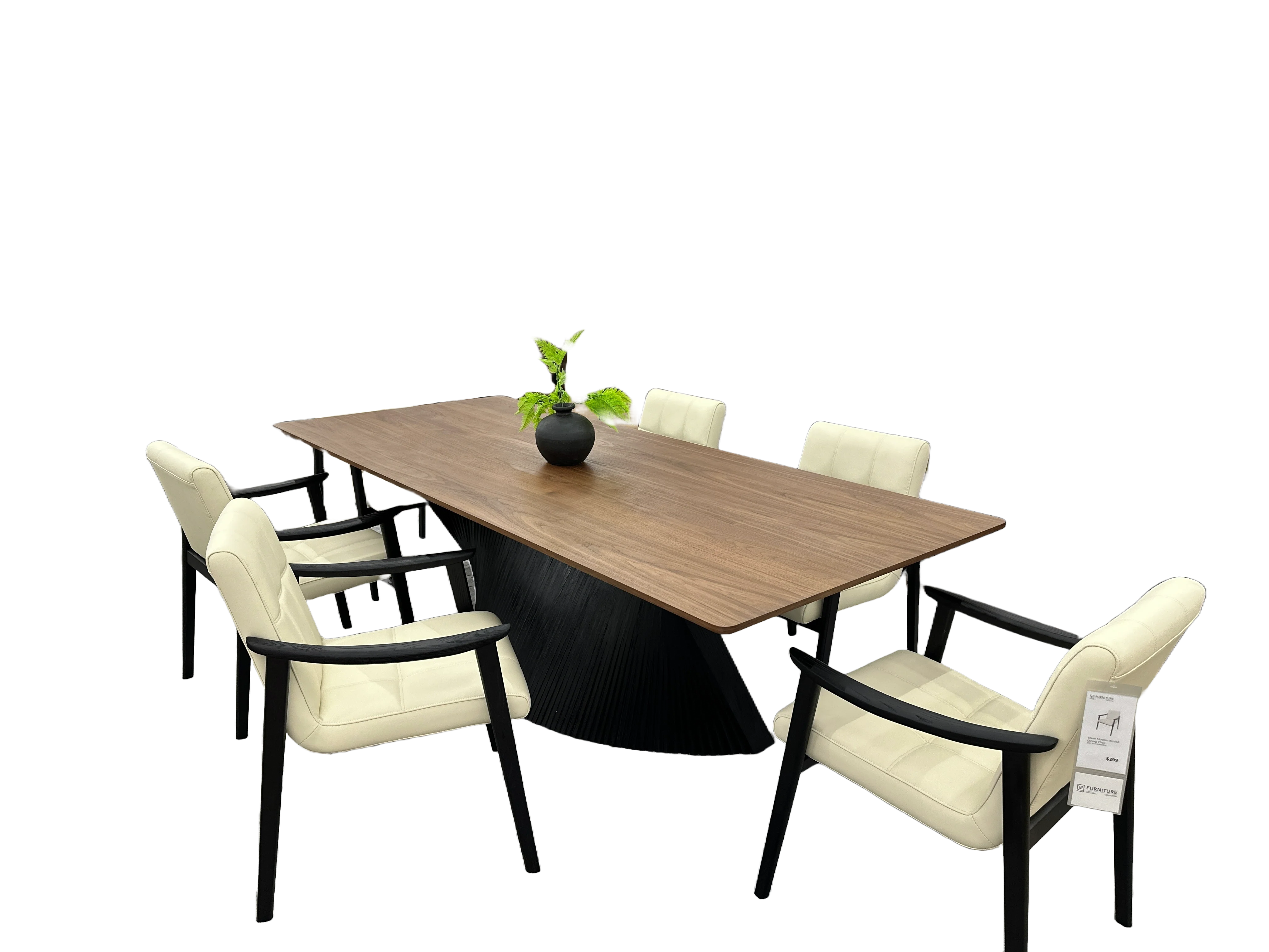 Noir Walnut Dining Table - Image 2