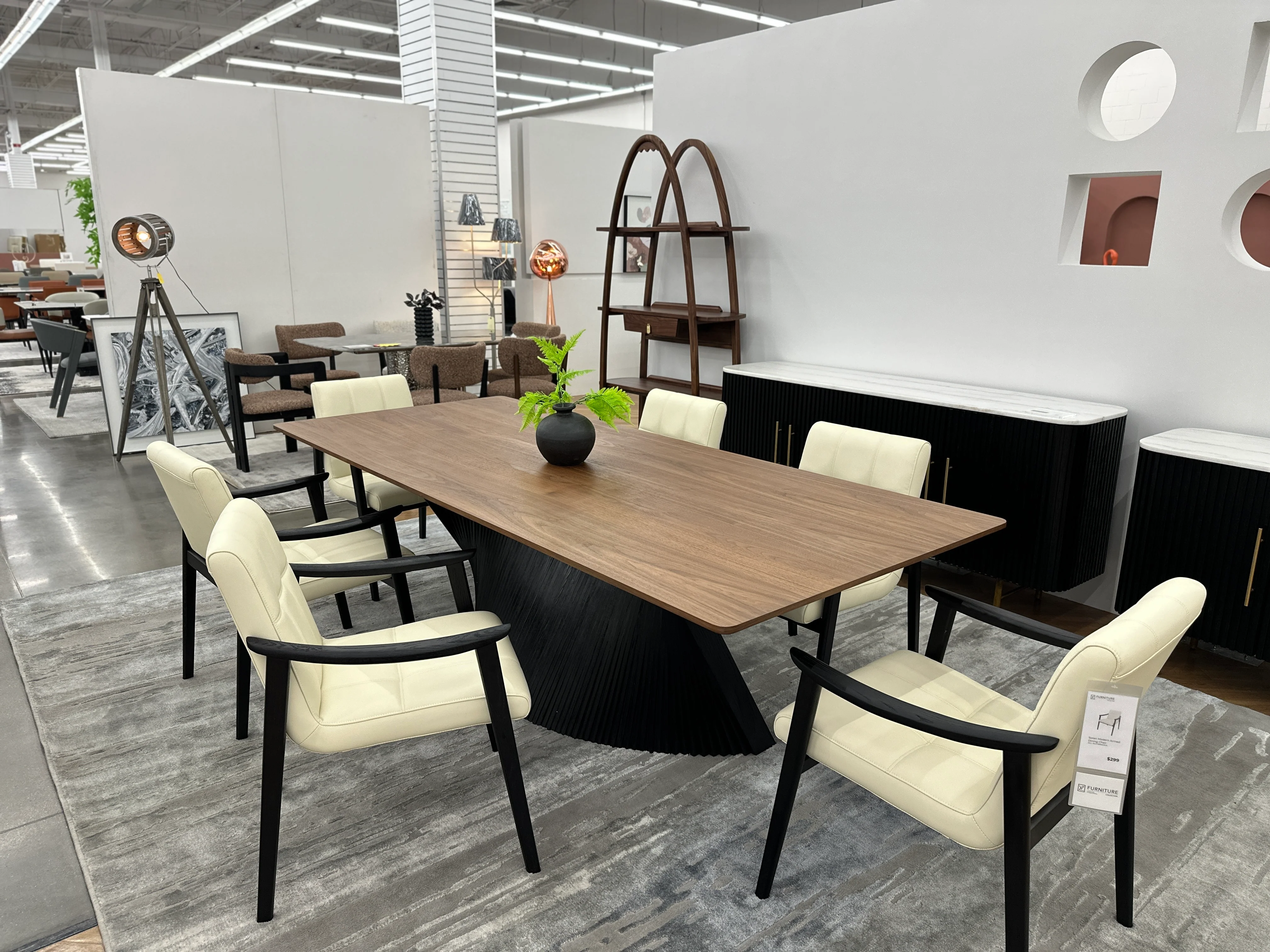 Noir Walnut Dining Table - Image 3