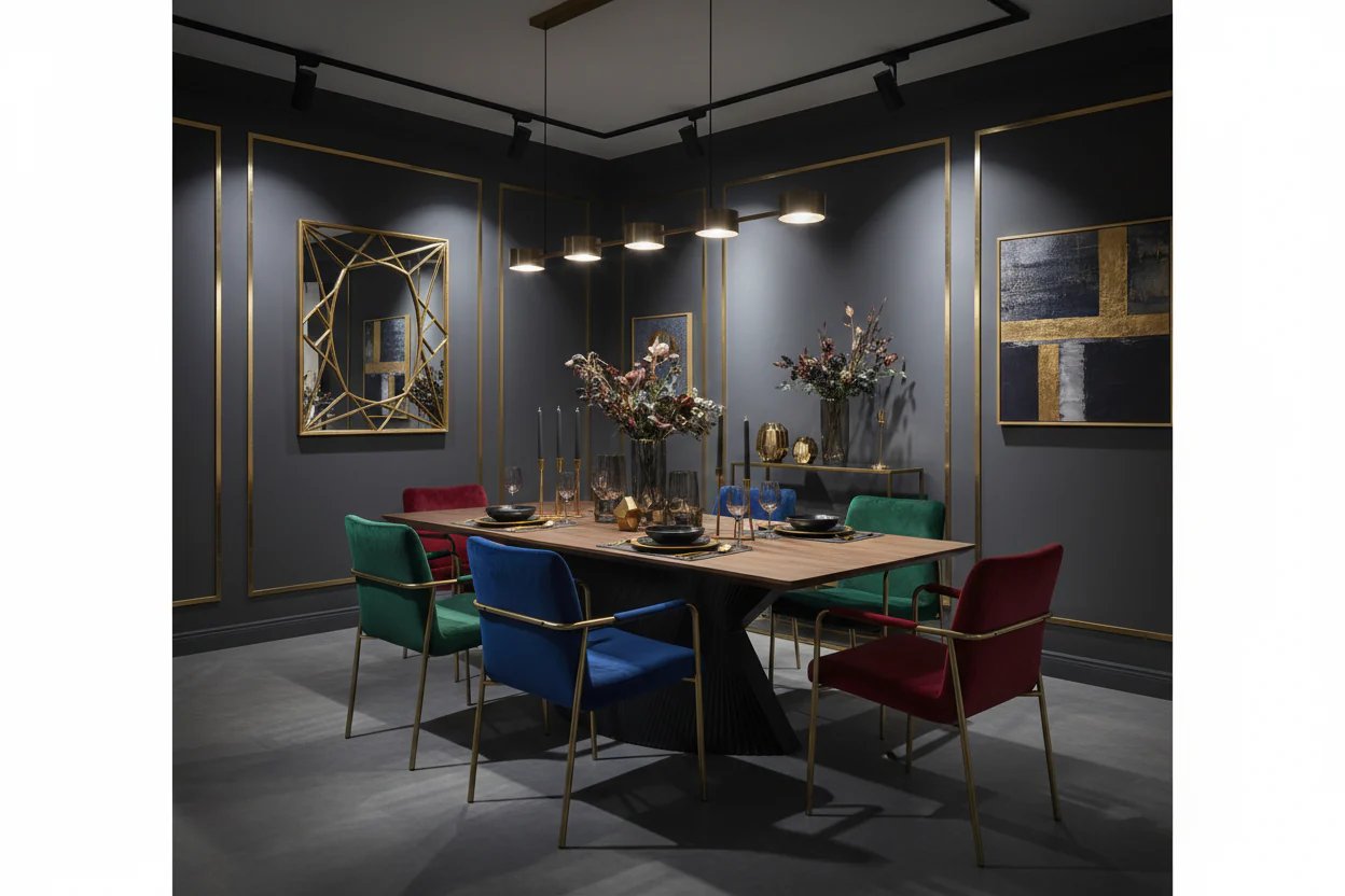Noir Walnut Dining Table - Image 4