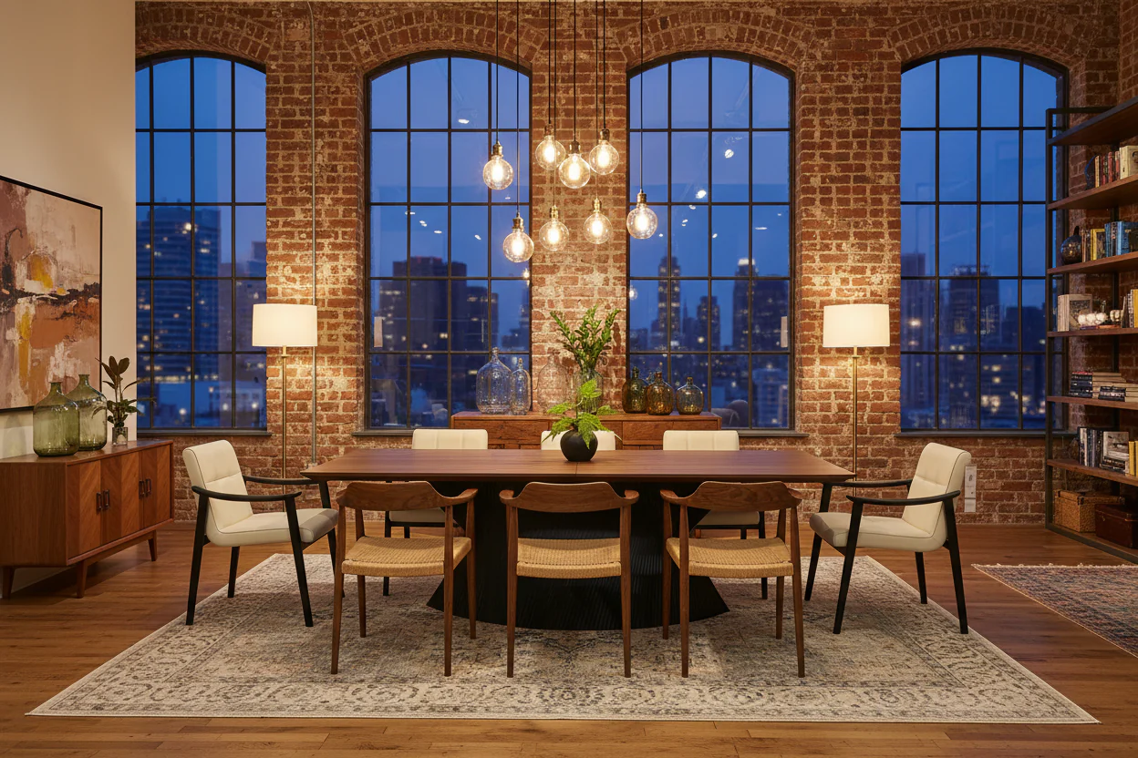 Noir Walnut Dining Table - Image 5
