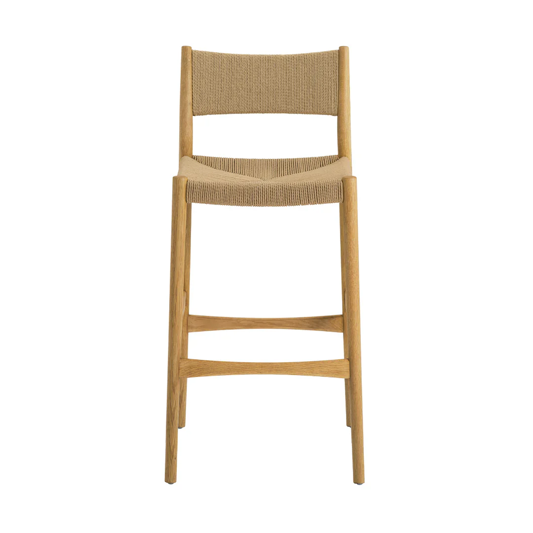 Nordic Design Woven bar Stool - Image 2